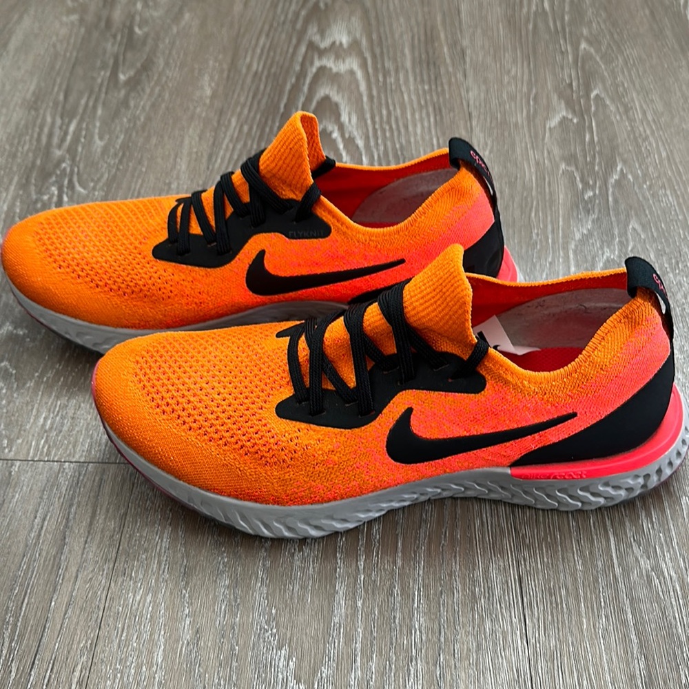 Nike Orange and Black Athletic Shoes